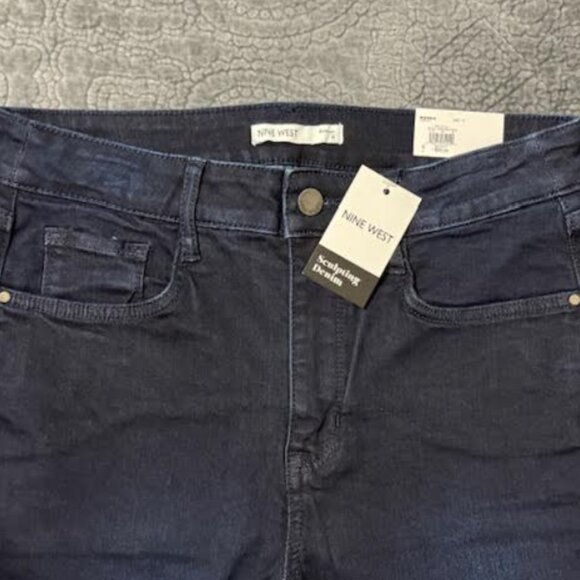 NWT - Nine West Dark Wash Boot Cut Jean - Picture 3 of 7